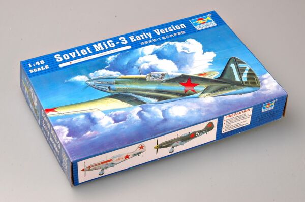 Збірна модель 1/48 Радянський винищувач МіГ-3 ранній тип Trumpeter 02830 детальное изображение Самолеты 1/48 Самолеты