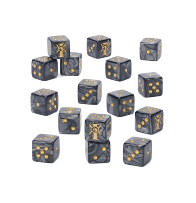 Игровые кубы Warhammer 40000 - ADEPTUS CUSTODES DICE детальное изображение Кубы WARHAMMER 40,000