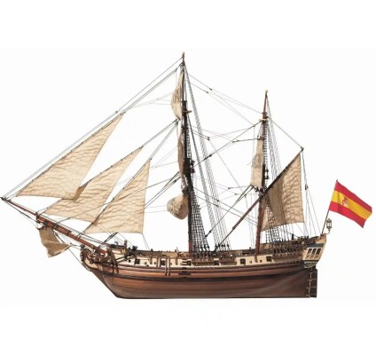 Scale wooden model 1/85 Bomber ship &quot;La Candelaria&quot; OcCre 13000 детальное изображение Корабли Модели из дерева