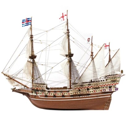 Сборная деревянная модель 1/85 Галеон HMS &quot;Revenge &quot; OcCre 13004 детальное изображение Корабли Модели из дерева