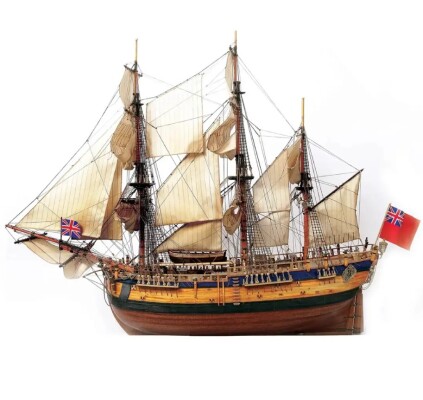 Scale wooden model 1/54 Ship &quot;Endeavour&quot; OcCre 14005 детальное изображение Корабли Модели из дерева