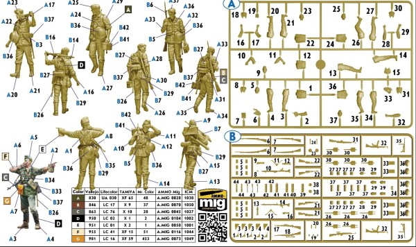 Збірна модель 1/35 Фігури Спекотне літо 1941 року - німецька піхота (5 фігур) MasterBox 35249 детальное изображение Фигуры 1/35 Фигуры