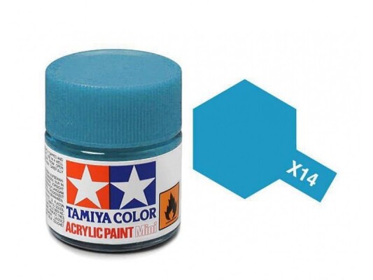 Акрилова фарба на спиртовій основі Небесно-Синій 10мл Tamiya X-14 детальное изображение Акриловые краски Краски