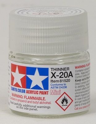 Solvent for acrylic paints X20A (Acrylic Thinner) Tamiya 81520 детальное изображение Акриловые краски Краски