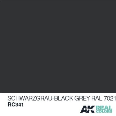 Schwarzgrau-Black grey RAL 7021 / Чорно-сірий детальное изображение Real Colors Краски