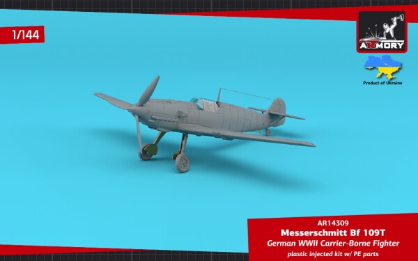Сборная модель 1/144 Истребитель Мессершмитт Bf 109T «Охотник за авианосцами» Armory Models Group детальное изображение Самолеты 1/144 Самолеты