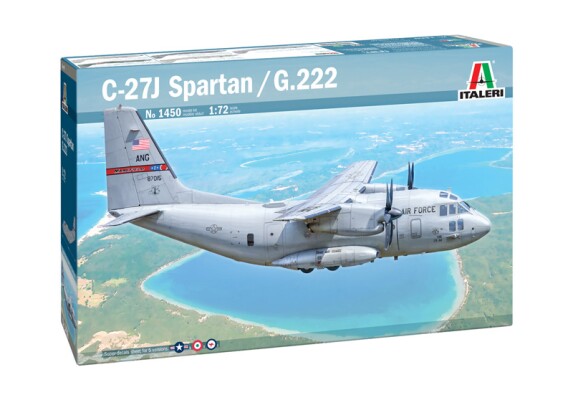 Збірна модель 1/72 Літак C-27J Spartan / G.222 Italeri 1450 детальное изображение Самолеты 1/72 Самолеты