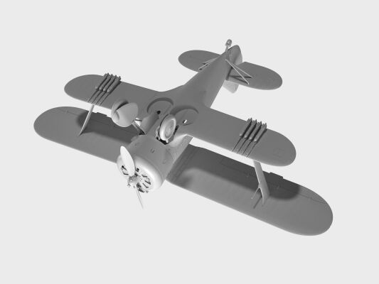 Военный биплан І-153 “Чайка” детальное изображение Самолеты 1/32 Самолеты
