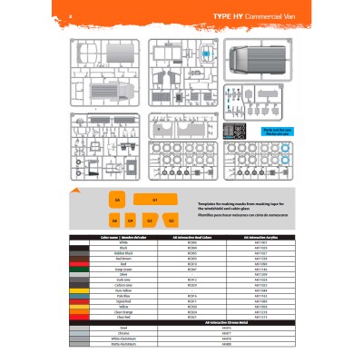 Збірна модель 1/35 Автомобіль Citroen Type HY - Комерційний фургон (1964-1969) AK-Interactive 35035 детальное изображение Автомобили 1/35 Автомобили