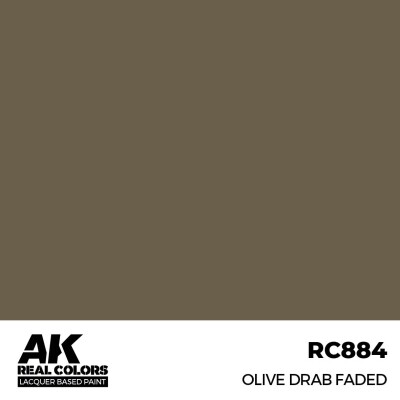 Alcohol-based acrylic paint Olive Drab Faded AK-interactive RC884 детальное изображение Real Colors Краски