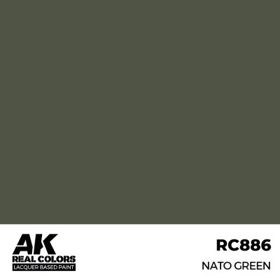 Alcohol-based acrylic paint NATO Green AK-interactive RC886 детальное изображение Real Colors Краски