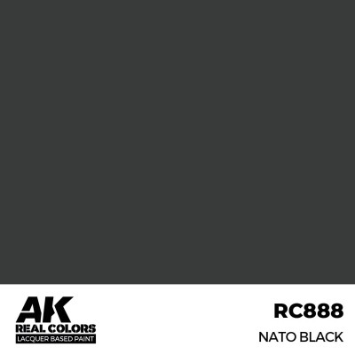 Акриловая краска на спиртовой основе NATO Black / Черный НАТО АК-интерактив RC888 детальное изображение Real Colors Краски