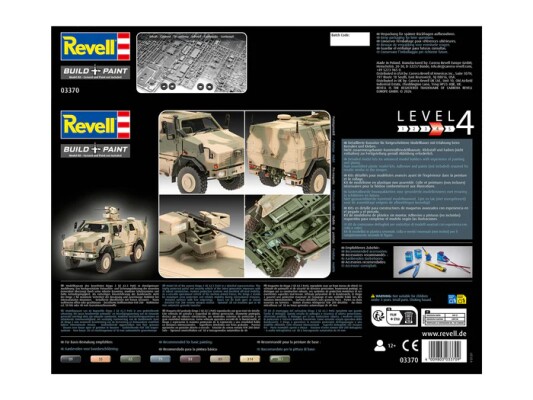 Збірна модель 1/35 Німецький бронеавтомобіль Дінго 2 GE Az.z Patsi Revell 03370 детальное изображение Автомобили 1/35 Автомобили