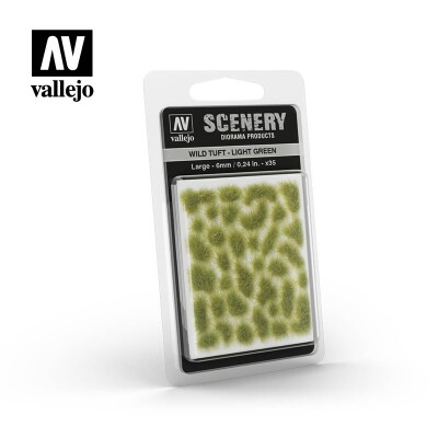 Світло-зелена трава для діорами (6мм) (Wild Tuft – Light Green) Vallejo SC417 детальное изображение Наборы деталировки Диорамы