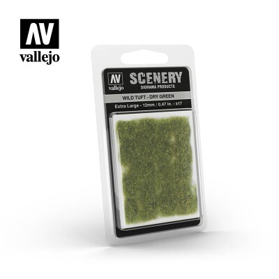 Суха зелена трава для діорами (12мм) (Wild Tuft – Dry Green) Vallejo SC424 детальное изображение Наборы деталировки Диорамы