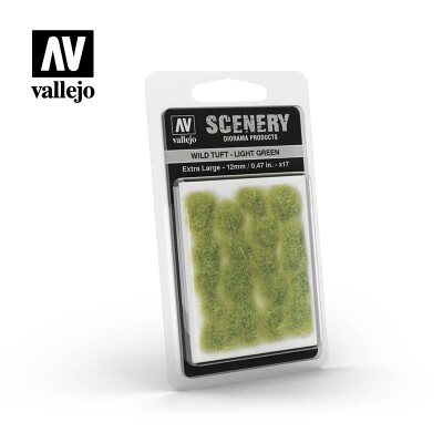 Світло-зелена трава для діорами (12мм) (Wild Tuft – Light Green) Vallejo SC426 детальное изображение Наборы деталировки Диорамы