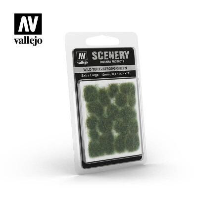 Насичена зелена трава для діорами (12мм) (Wild Tuft – Strong Green) Vallejo SC427 детальное изображение Наборы деталировки Диорамы