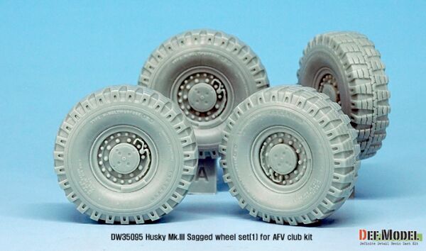 US Husky Mk.III Sagged wheel set (for AFV Club 1/35) детальное изображение Смоляные колёса Афтермаркет