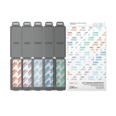 Set of self-adhesive sandpaper #400 - #1500 (100 pcs) DSPIAE DSP-S01 детальное изображение Наждачная бумага Инструменты