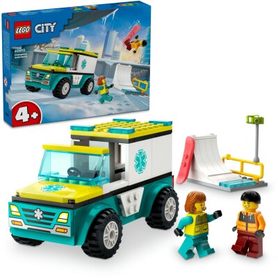 LEGO City Ambulance and Snowboarder 60403 детальное изображение City Lego