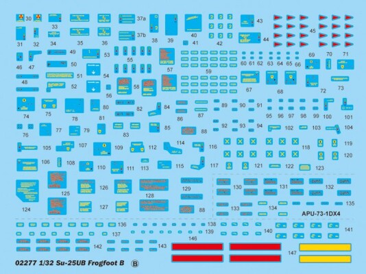 Збірна модель 1/32 Літак Су-25УБ Frogfoot B Trumpeter 02277 детальное изображение Самолеты 1/32 Самолеты