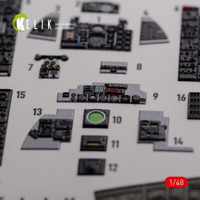 F-4J &quot;Phantom II&quot; interior decal for Academy kit 1/48 KELIK K48089 детальное изображение 3D Декали Афтермаркет