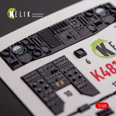 UH-60A Black Hawk - Type 1 3D декаль інтер'єр для комплекту ICM 1/48 KELIK K48113 детальное изображение 3D Декали Афтермаркет