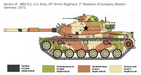 M60A1 детальное изображение Бронетехника 1/72 Бронетехника