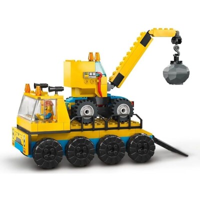 Конструктор LEGO City Строительный грузовик и шаровидный кран-таран 60391 детальное изображение City Lego