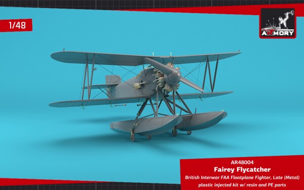 Сборная модель 1/48 Британский истребитель FAA Fairey Flycatcher в межвоенный период, поздний детальное изображение Самолеты 1/48 Самолеты