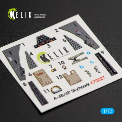 A-4 (B, P) Skyhawk 3D decal interior for Airfix kit 1/72 KELIK K72027 детальное изображение 3D Декали Афтермаркет