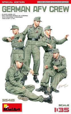 Збірна модель 1/35 Фігури Німецький екіпаж для бронеавтомобілів MiniArt 35415 детальное изображение Фигуры 1/35 Фигуры