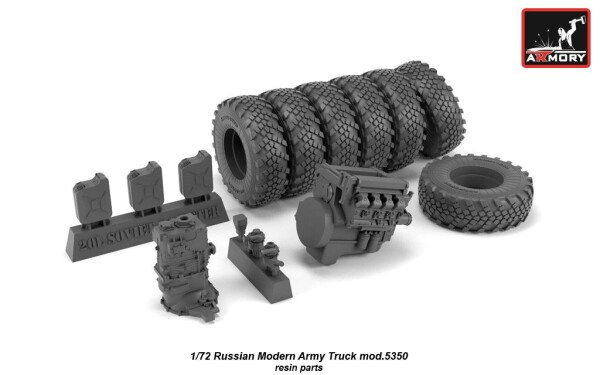 Збірна модель 1/72 Пострадянська військова вантажівка 4х4, мод. 4350 Armory Models Group AR72406-R детальное изображение Автомобили 1/72 Автомобили