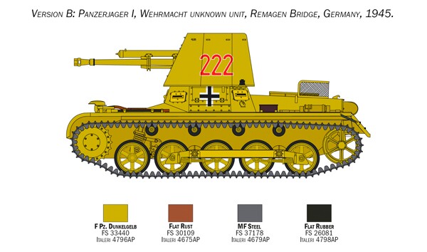 Збірна модель 1/35 САУ Panzerjäger I Italeri 6577 детальное изображение Артиллерия 1/35 Артиллерия