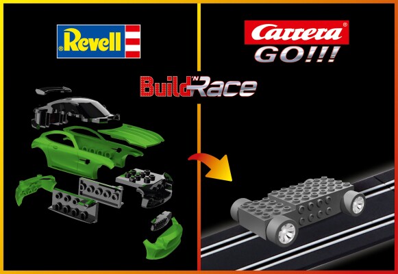 Scale model 1/43 Build 'n Race Mercedes AMG GT R (Green) Revell 23153 детальное изображение Автомобили Конструкторы