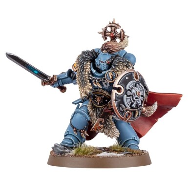 Игровой набор Warhammer 40000 - SPACE WOLVES - WOLF GUARD BATTLE LEADER детальное изображение Космические Волки Космические Десантники
