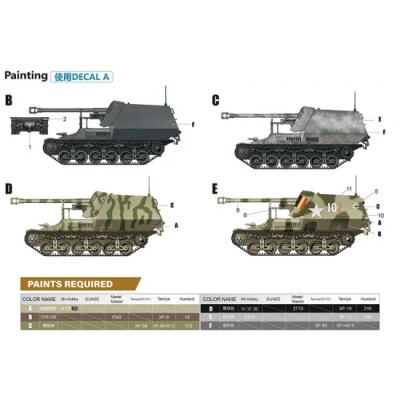 Збірна модель 1/35 Німецький танк Marder I 7.5cm Pak.40/1 auf Gw.Lr.s.(f) Sd.kfz.135 з німецькою 50-тонною залізничною платформою SSy45 Schwerer Platformwagen [2 в 1] Zimi ZM35075 детальное изображение Бронетехника 1/35 Бронетехника