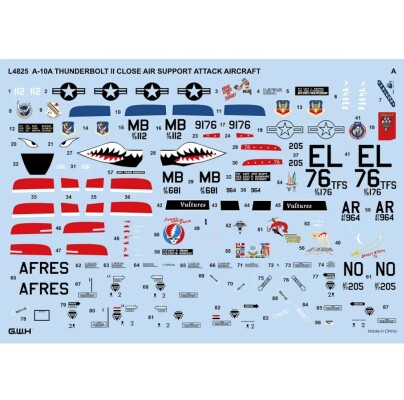 Збірна модель 1/48 Літак A-10A Thunderbolt II Great Wall Hobby L4825 детальное изображение Самолеты 1/48 Самолеты