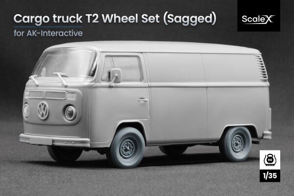 Набор колес (с деформацией) для Cargo Truck T2 “Transporter” от AK-Interactive ScaleX WM 35019S детальное изображение Колёса Афтермаркет