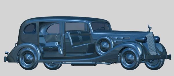 Packard Twelve (модель 1936 р.) Автомобіль радянського керівництва часів Другої світової війни з пасажирами (5 фігур) детальное изображение Автомобили 1/35 Автомобили