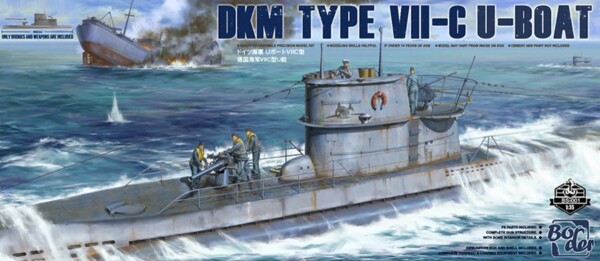 Збірна модель 1/35 Підводний човен DKM Тип VII-C Border Model BS-001 детальное изображение Подводный флот Флот