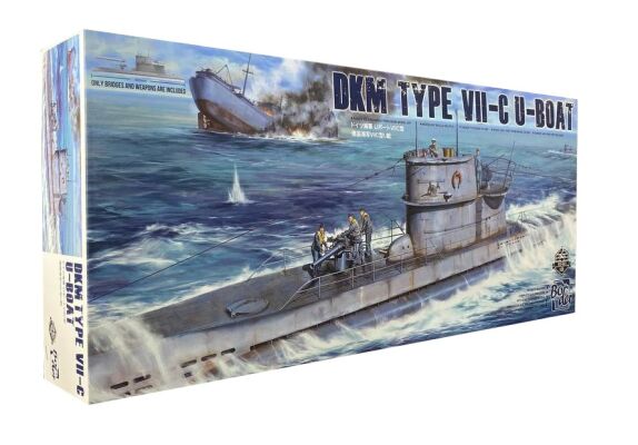 Збірна модель 1/35 підводний  човен DKM TYPE, VII-C U-BOAT  Border Model BS-001 детальное изображение Подводный флот Флот