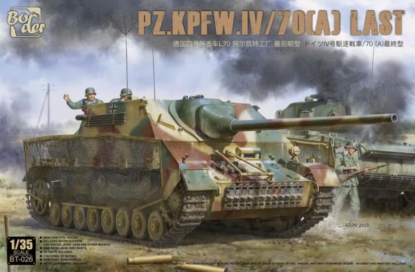 Збірна модель 1/35 Німецький танк PZ.KPFW.IV/70[A]FINAL Border Model BT-026 детальное изображение Бронетехника 1/35 Бронетехника