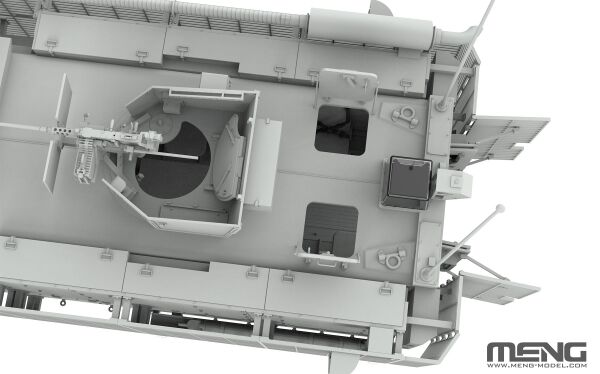 Сборная модель 1/35 американский бронетранспортер Mastiff 2 6X6 Менг SS-012 детальное изображение Бронетехника 1/35 Бронетехника
