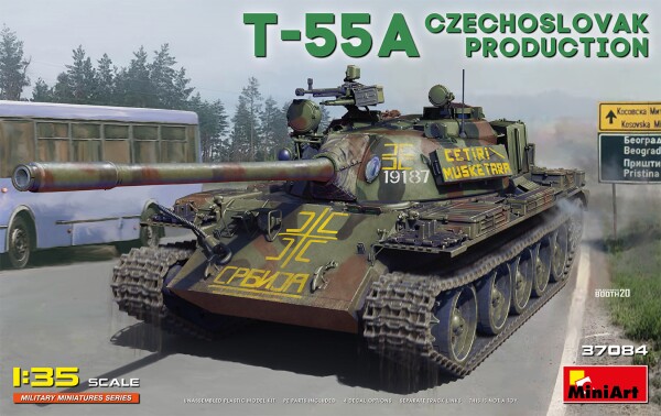 Сборная модель 1/35 Танк Т-55А Чехословацкого производства МиниАрт 37084 детальное изображение Бронетехника 1/35 Бронетехника