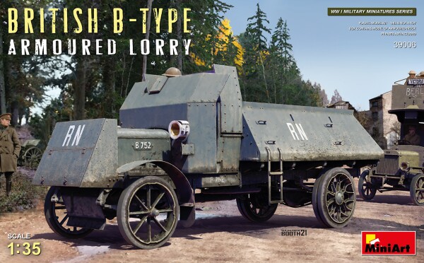 Сборная модель 1/35 Британский бронированный грузовик типа B МиниАрт 39006 детальное изображение Автомобили 1/35 Автомобили