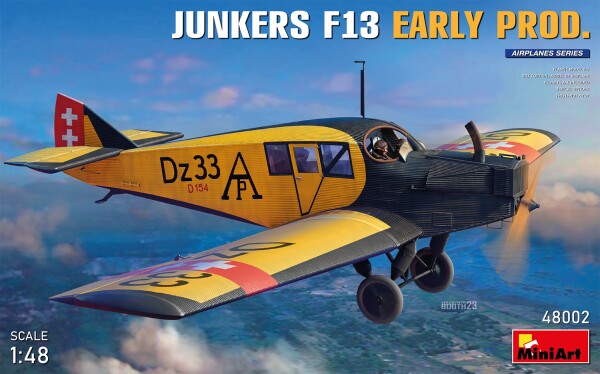 Scale model 1/48 Airplane Junkers F13 early Production MiniArt 48002 детальное изображение Самолеты 1/48 Самолеты