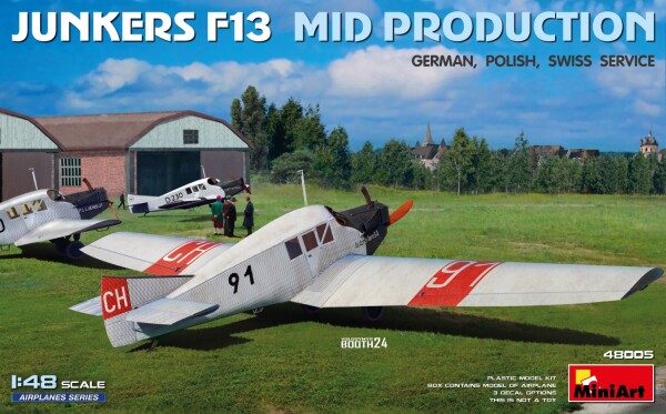 Scale model 1/48 Airplane Junkers F13 Mid Production (German, Polish, Swiss operation) MiniArt 48005 детальное изображение Самолеты 1/48 Самолеты