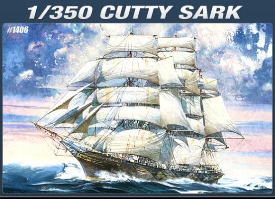 Scale  model  1/350 CUTTYSARK Academy 14110 детальное изображение Парусники Флот