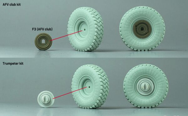 US M1126 Stryker XZL Sagged wheel set 2 for Stryker series детальное изображение Смоляные колёса Афтермаркет